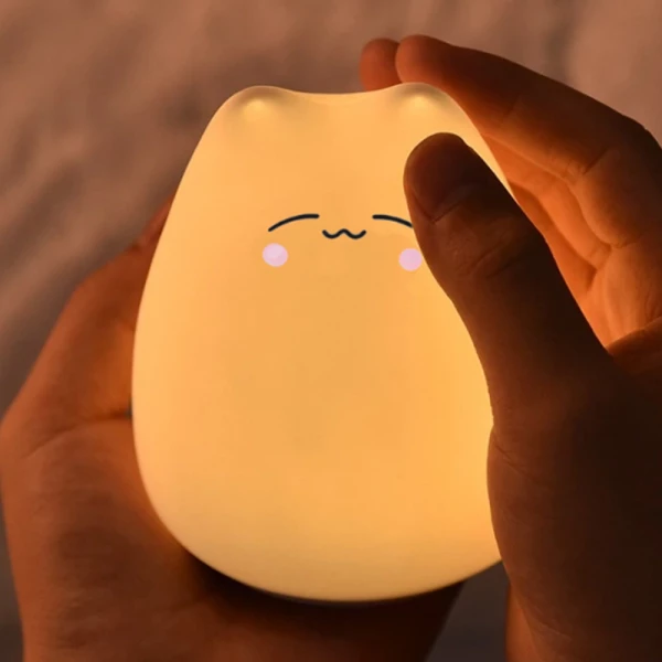 Color-Changing Cat Night Light Lamp