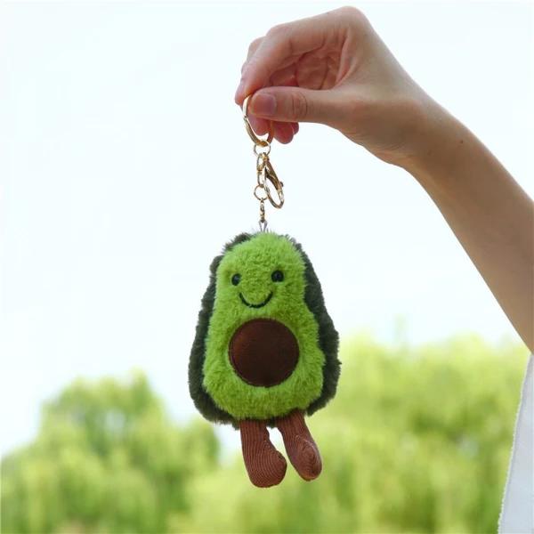 Cute Avocado Keychain Plush