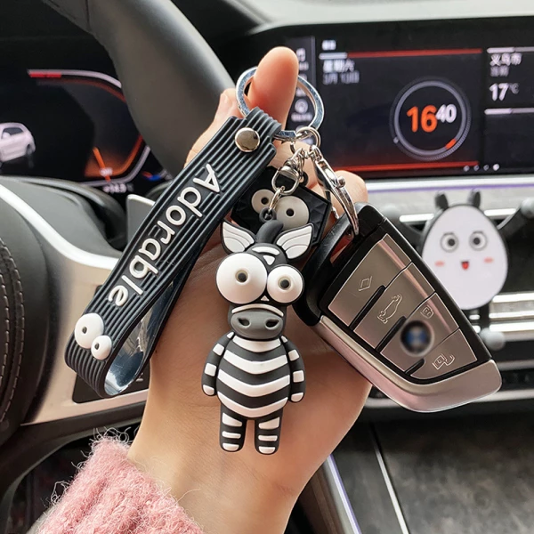 Animal-Shaped Funny Toys Car Keychain