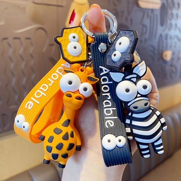 Animal-Shaped Funny Toys Car Keychain