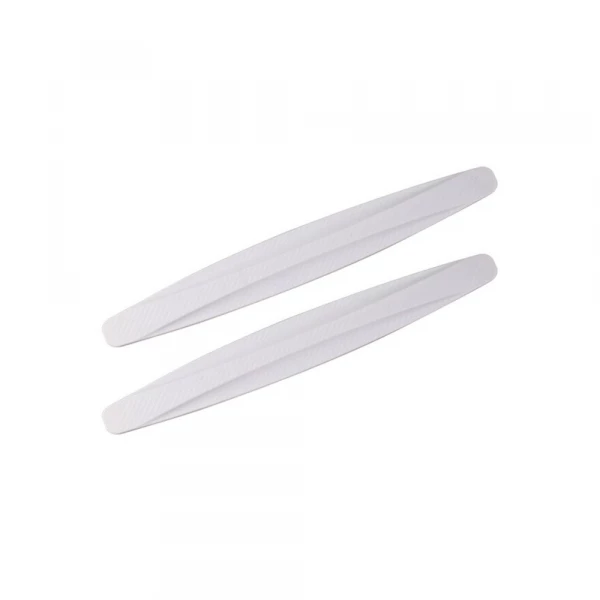 2 Pc Adhesive Bumper Protector Strip For Front & Rear Bumpers