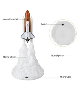 3D Space Shuttle Lamp Light For Night DĂŠcor