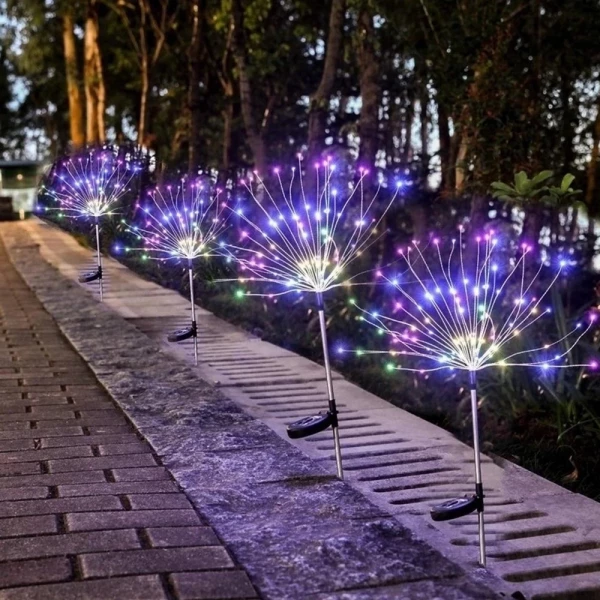 Solar Sparkler Lights For Garden Paths & Walkways