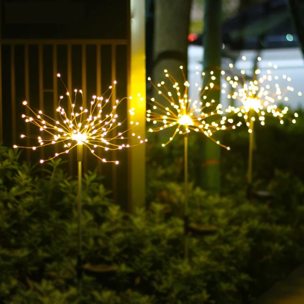 Solar Sparkler Lights For Garden Paths & Walkways