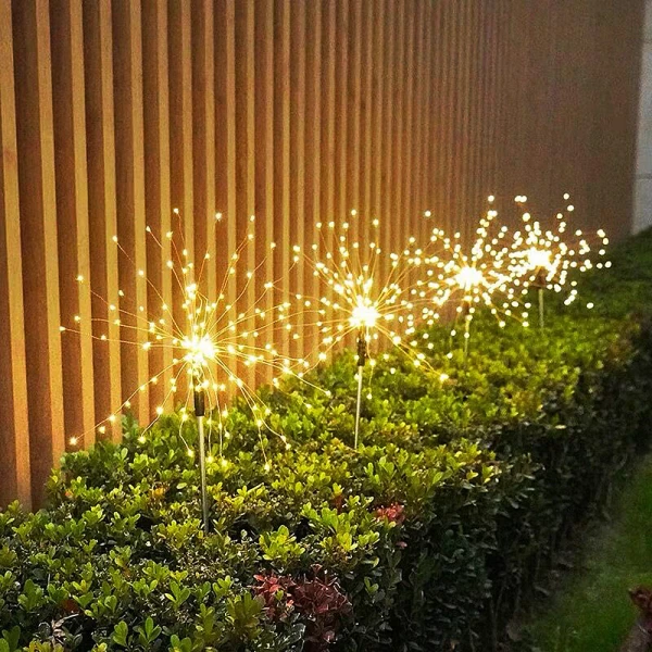 Solar Sparkler Lights For Garden Paths & Walkways