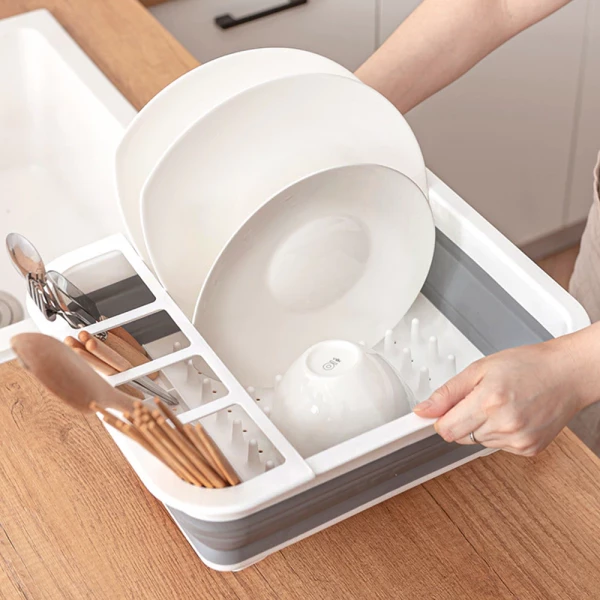 Kitchen Folding Drainage Dish Rack