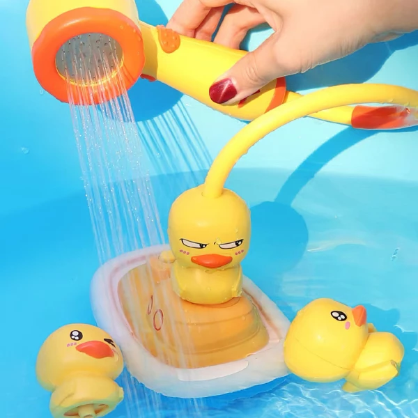 Electric Duck Boat Spray Bath Toy