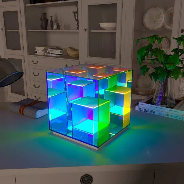 Magic Chamber Cube Table Lamp