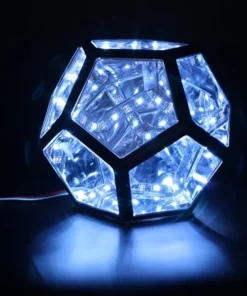 Infinite Dodecahedron Color Art Light