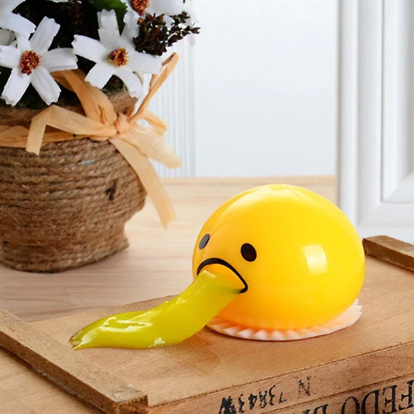 Vomiting Egg Yolk (Puking Egg Yolk Stress Ball)