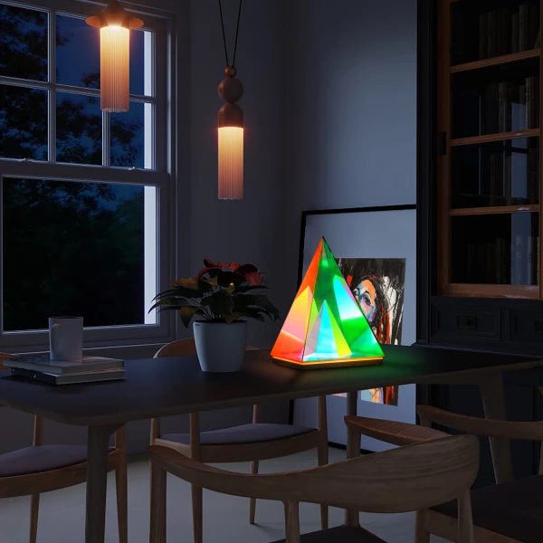 Pyramid Acrylic LED Table Lamp