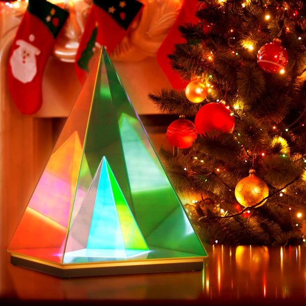 Pyramid Acrylic LED Table Lamp