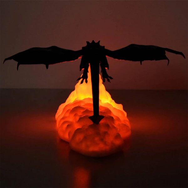 3D Fire Breathing Dragon Night Lamp