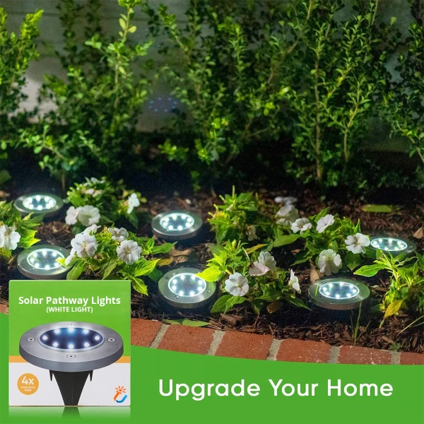 LED Solar Powered In-Ground Lights  Solar Pathway Lights