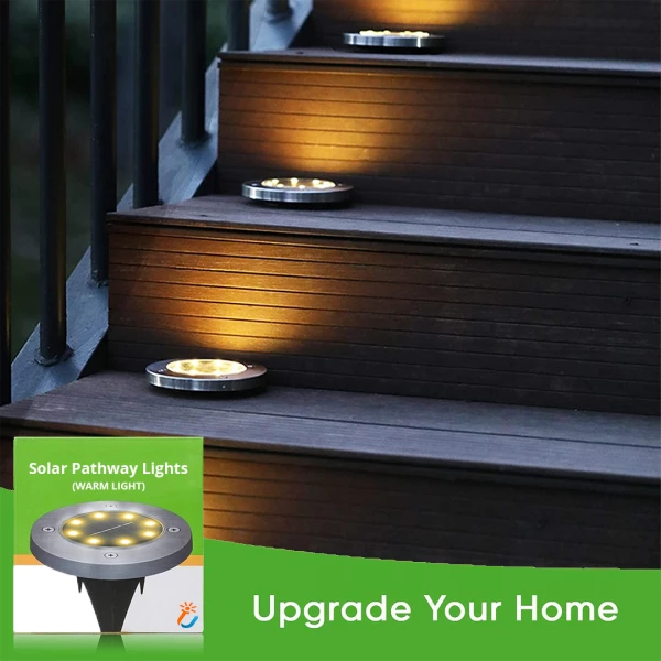 LED Solar Powered In-Ground Lights  Solar Pathway Lights