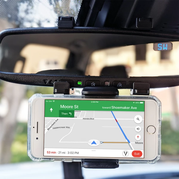 Multifunctional Rear View Mirror Phone Holder Mount