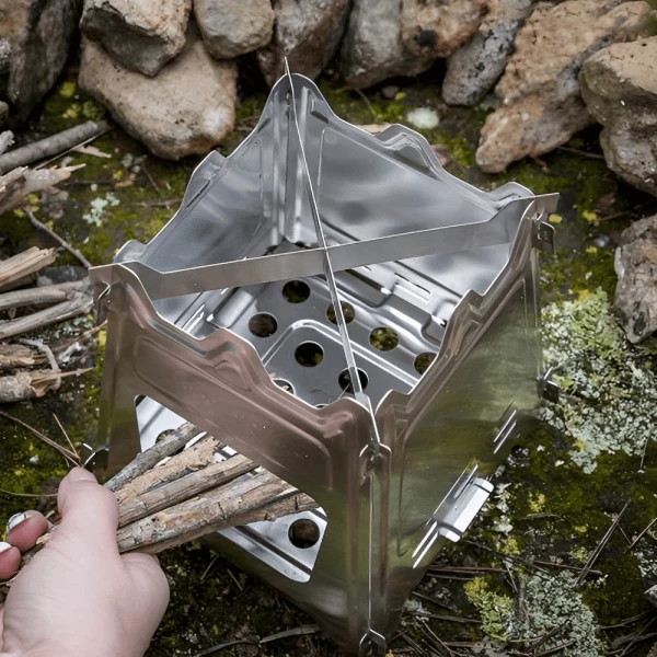 Collapsible Stainless Steel Camping Stove