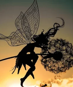 Fairy Steel Sculptures For Garden