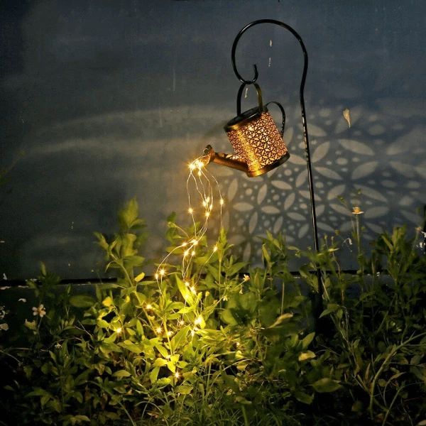 Solar Powered Fairy Light Watering Can