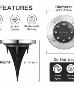 Flat In Ground Solar Lights