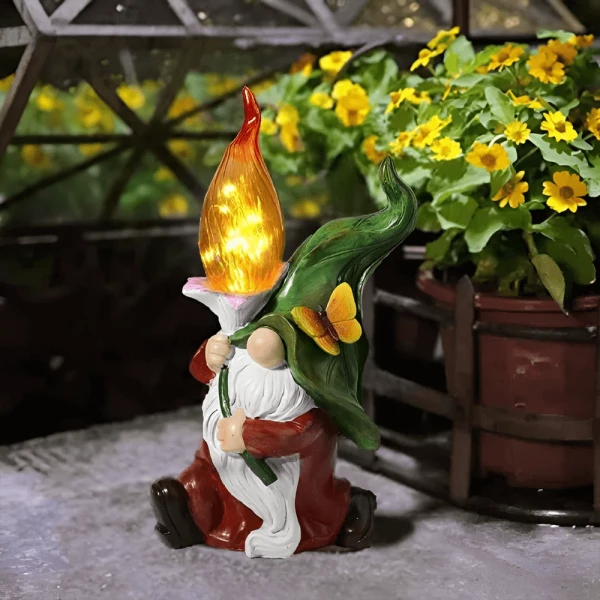 Gnome Solar Lights For Garden