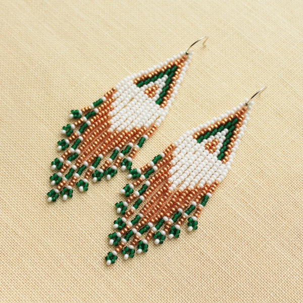 Beaded Earrings Triangle For Women