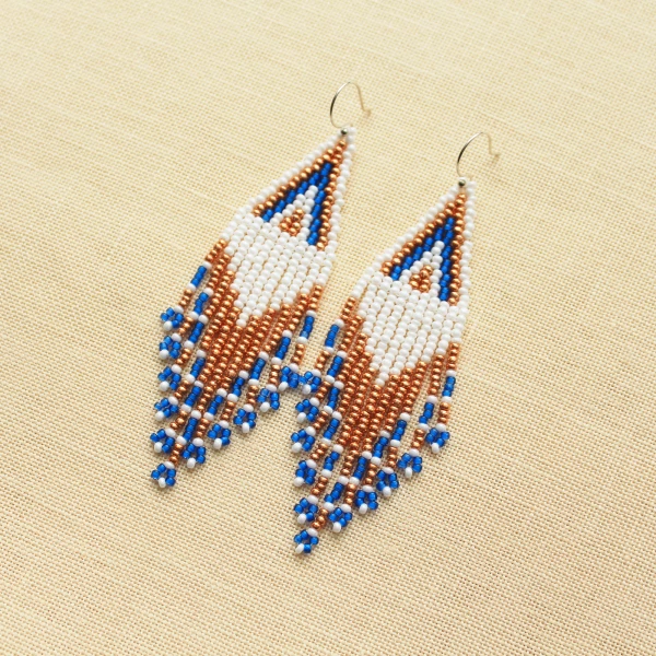 Beaded Earrings Triangle For Women