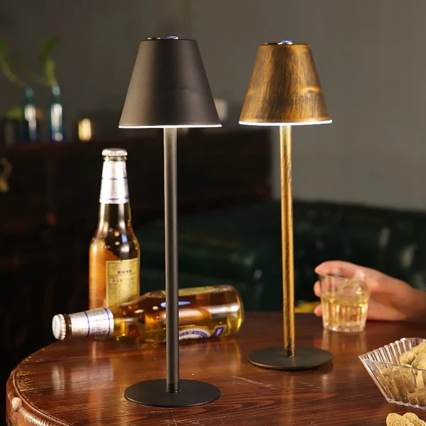 Nordic LED Bar Rechargeable Iron Art Table Lamp