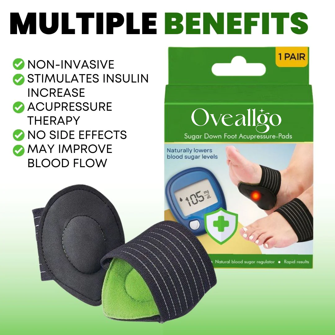 Oveallgo Sugar Down Foot Acupressure-Pads Pro