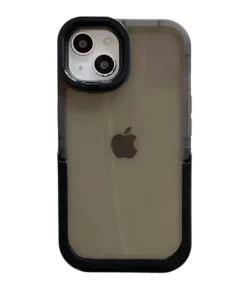 Double Stand Transparent TPU iPhone Case