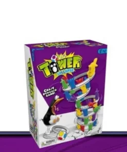 Penguin Tower Collapse Balance Toy