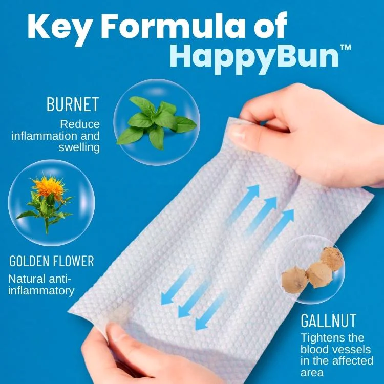 HappyBuns Hemorrhoid Treatment Wipes