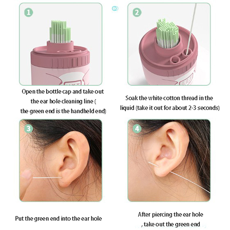 Disposable Earring Hole Cleaning Set