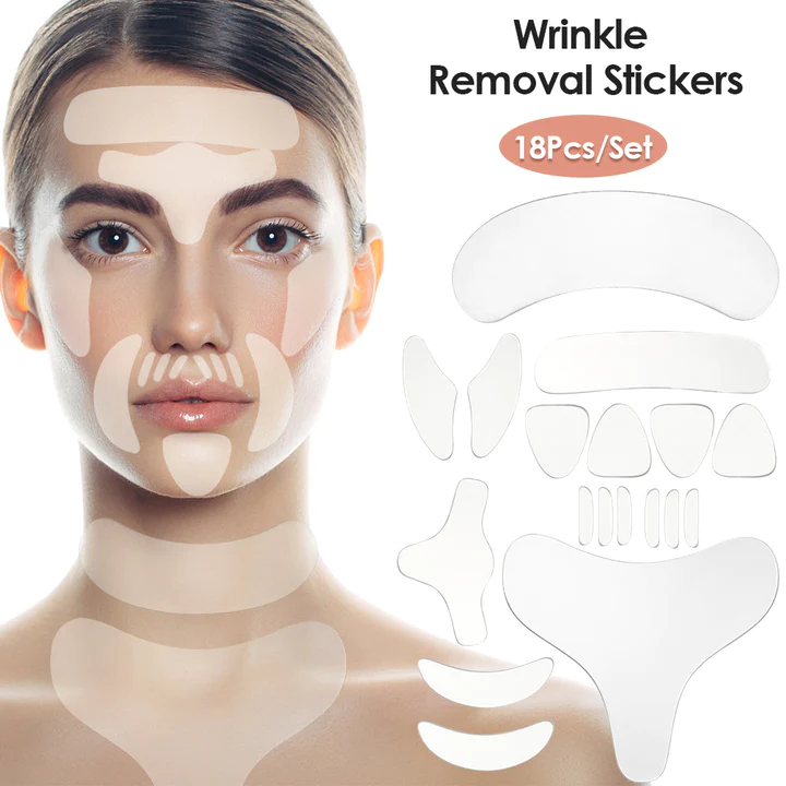 WrinkleEase  Anti-Wrinkle Silicone Face and Body Patches (All in one)