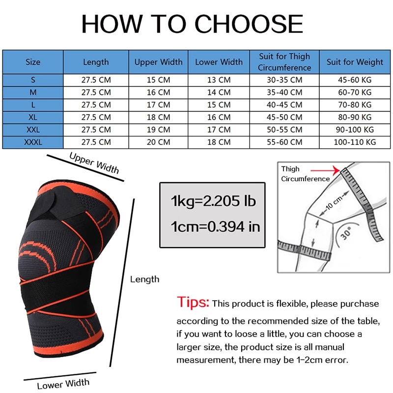 Nylon Sports Knee Pads Strap