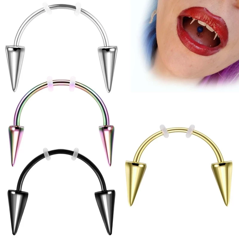 Stainless Steel Nail Teeth Smile Dracula Piercing