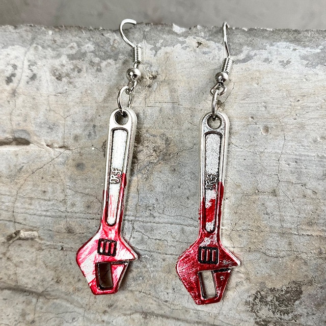 Bloodstained Horror Halloween Earrings