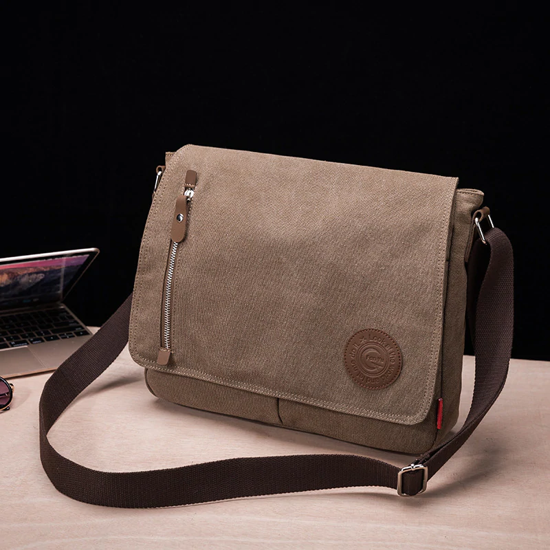 Men's Trendy Casual Canvas Shoulder Bag