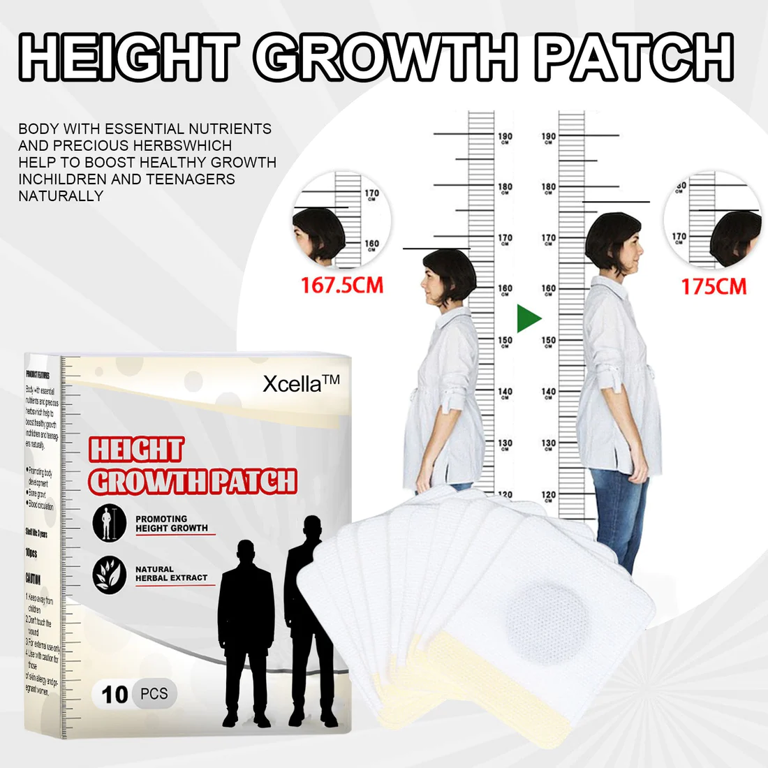 Xcella Herbal Height Growth Patch