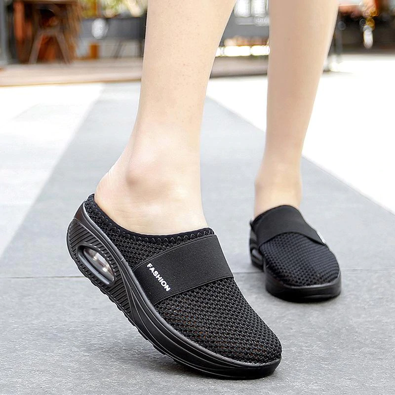 Air Cushion Slip-On Flat Sandals