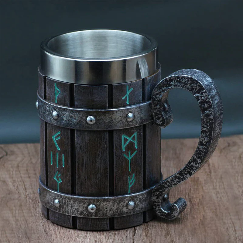 Nordic Rune Beer Tankard