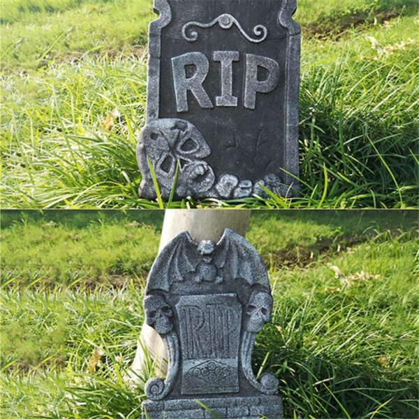 Foam Skeleton Halloween Tombstone