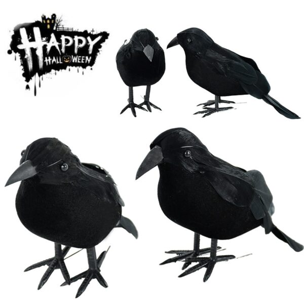 Black Crow Halloween Home Decor