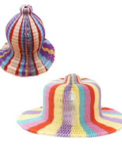 Foldable Magic Vase Paper Sun Hats