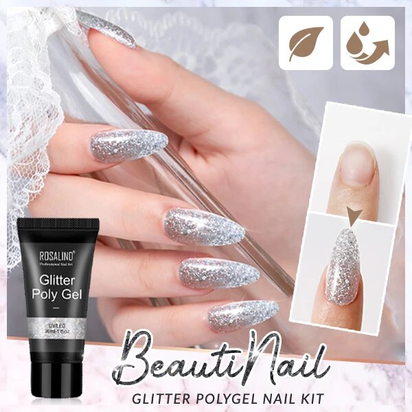 BeautiNail Glitter PolyGel Nail Kit