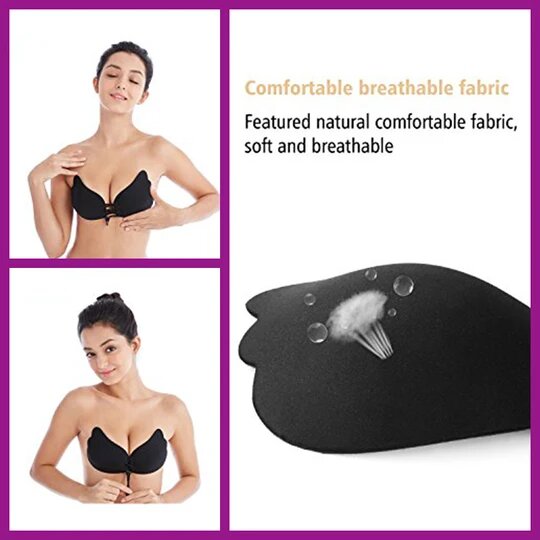 Push Up Drawstring Strapless Bra