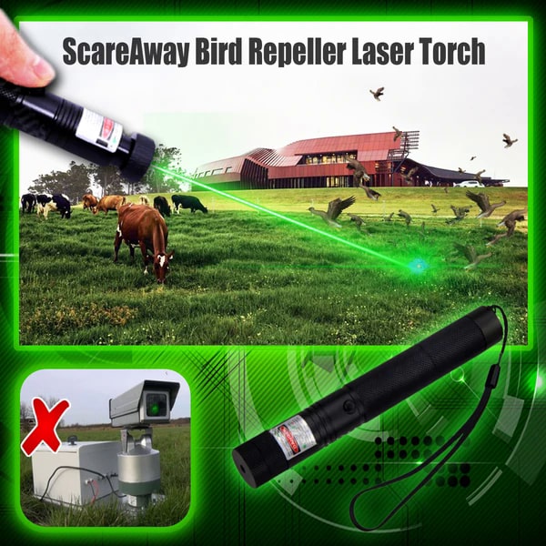 ScareAway Bird Repeller Laser Torch