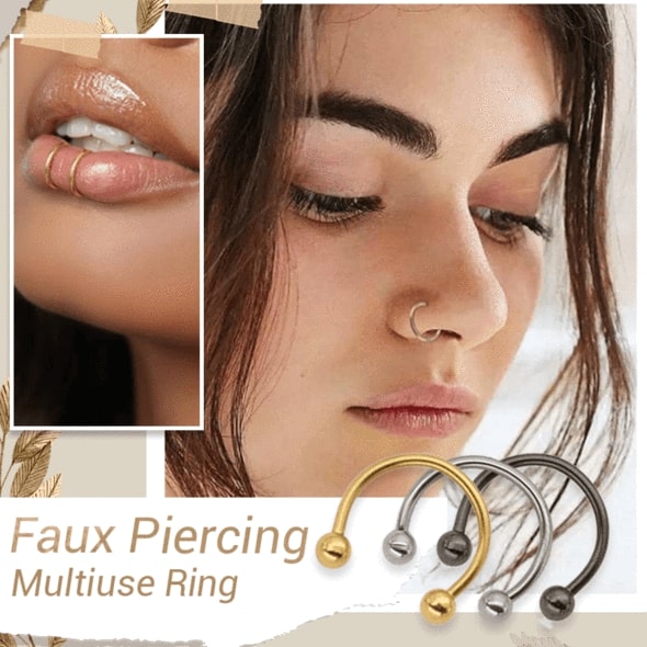 Faux Piercing Multiuse Ring