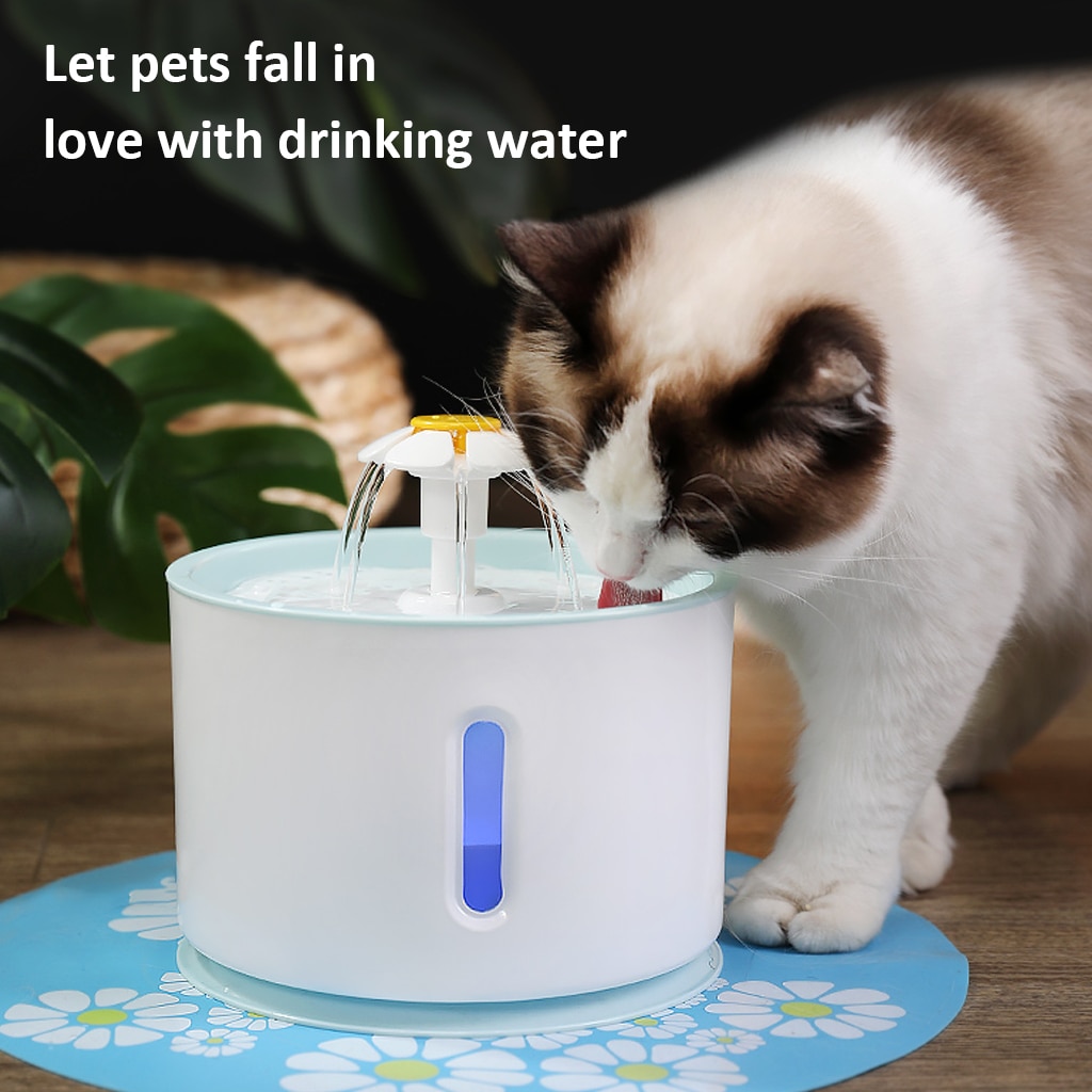 Pet Automatic Water Fountain with LED Light