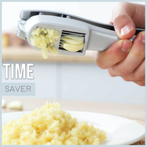 2-In-1 Manual Garlic Press-And-Crush Slicer